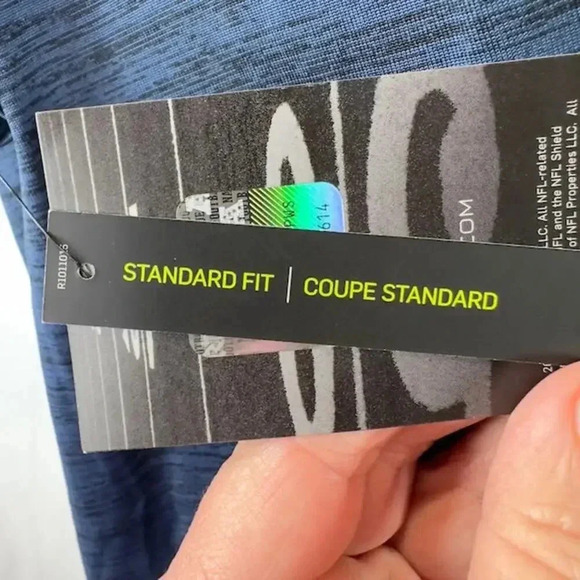 NEW Nike NFL Nike Denver Broncos Training Performance T-Shirt Navy Blue Mens L - Picture 7 of 8